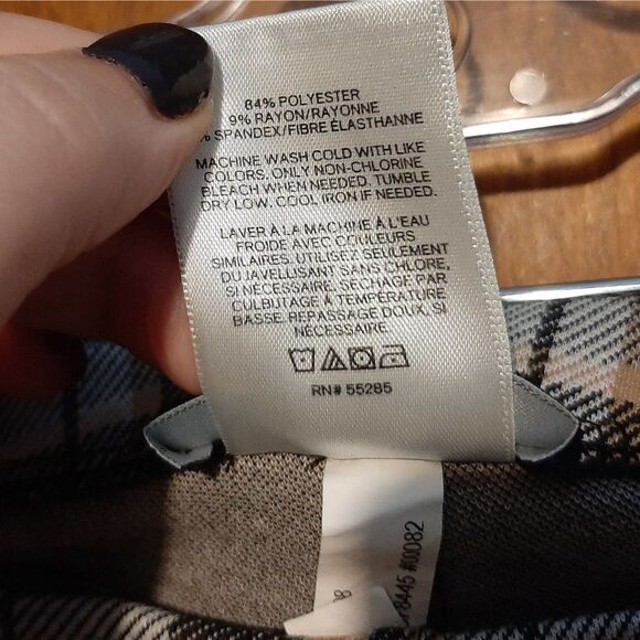 Express High Waist Plaid Leggings sz XS - Picture 5 of 5